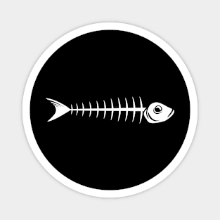 Fish Skeleton Design Artwork Magnet